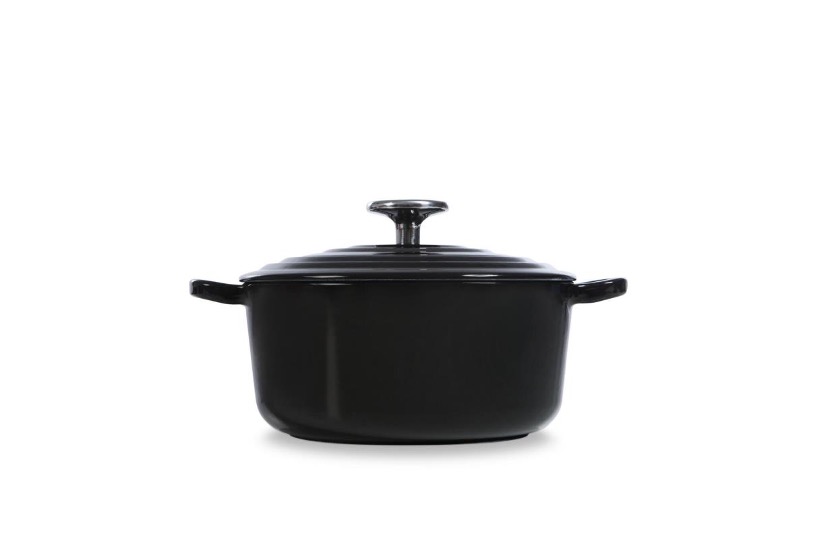 BK, Covered Dutch Oven 20cm Bourgogne, Jet Black, Cast Iron1