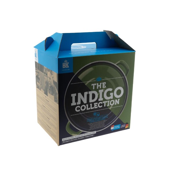BK, Covered Stockpot 24cm 8,7L Indigo Collection, Green, Enameled Steel2