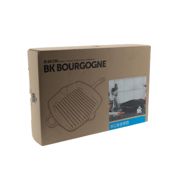 BK, Grill Pan 26cm Bourgogne, Jet Black, Cast Iron3