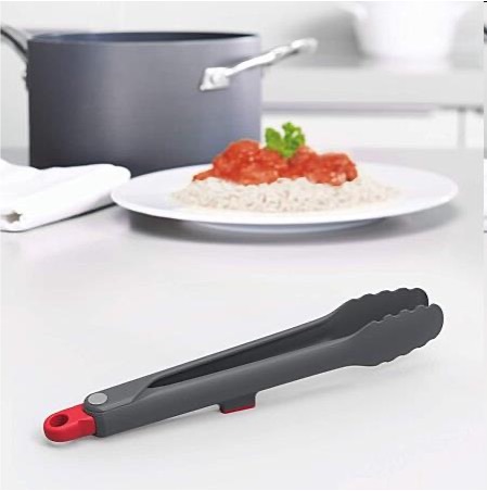 Joseph Joseph, Duo lockable tongs w_tool rest - grey _ red2