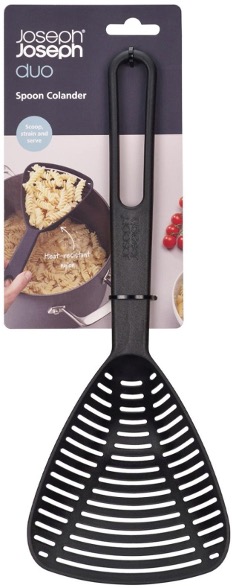 Joseph Joseph, Duo spoon colander (black)1