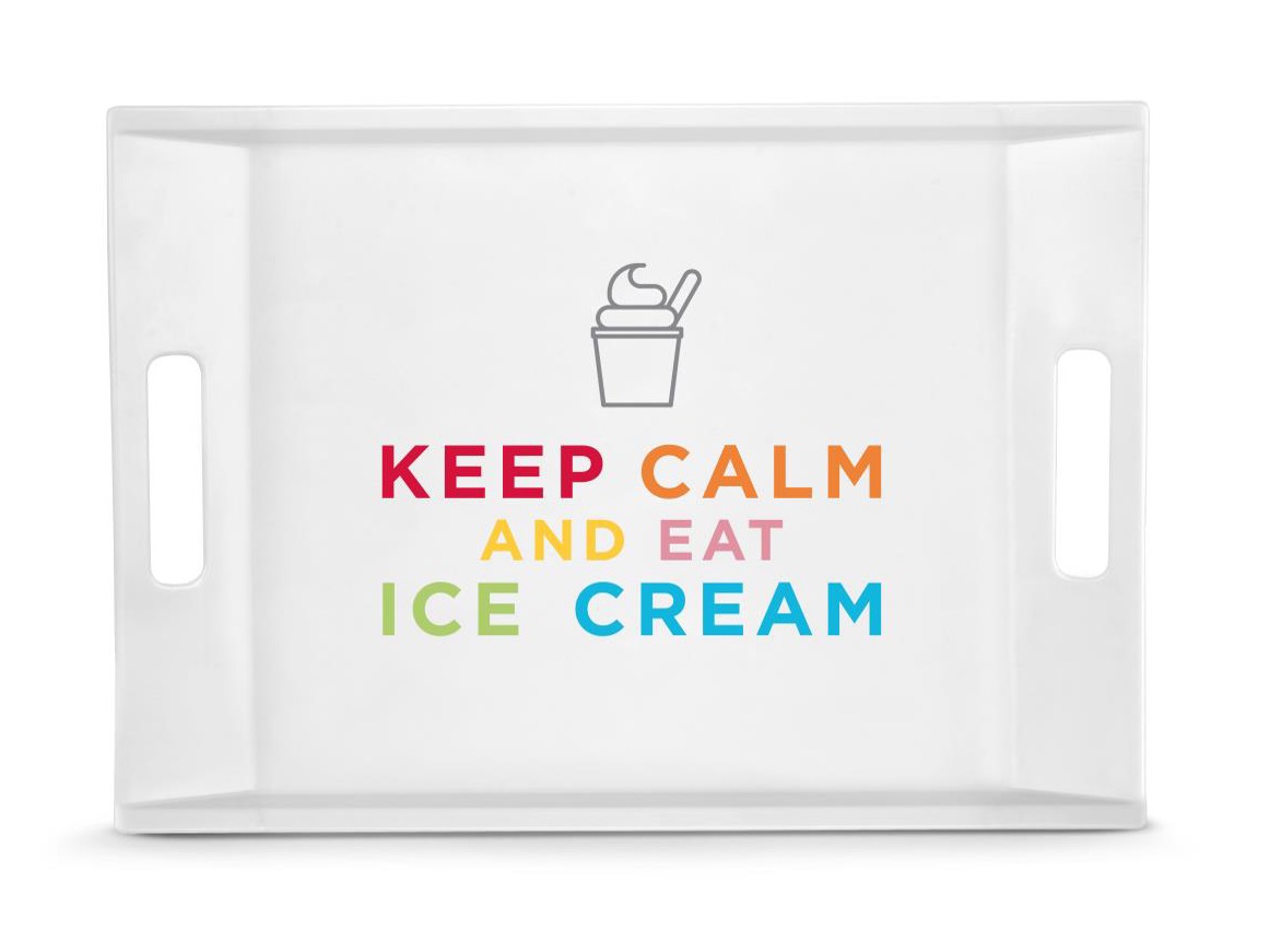 Playfood, Tray 38x27cm Keep Calm Ice Cream1