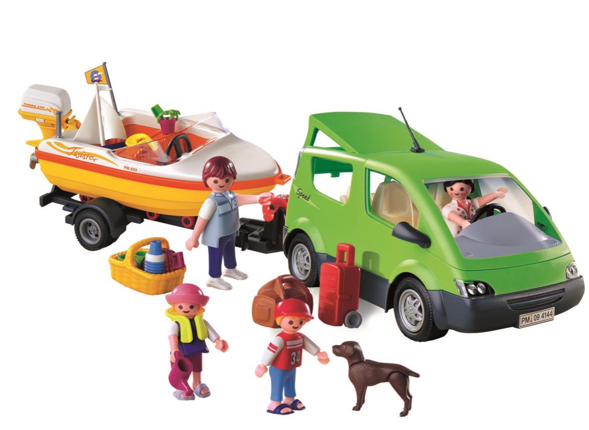 Playmobil, Family Van With Boat and Trailer1